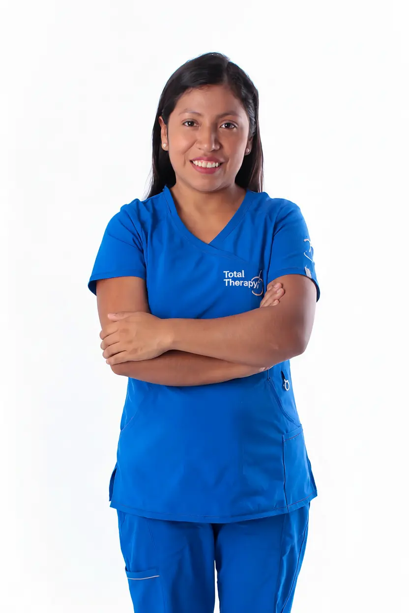 Lic. Cintya Quispe, fisioterapeuta de Total Therapy